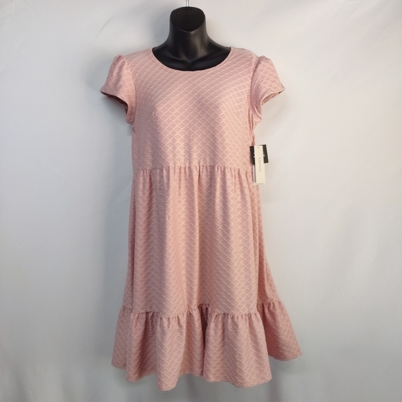 52seven Women's Cap Sleeve Babydoll Rose Dress Size S NWT - Picture 2 of 10